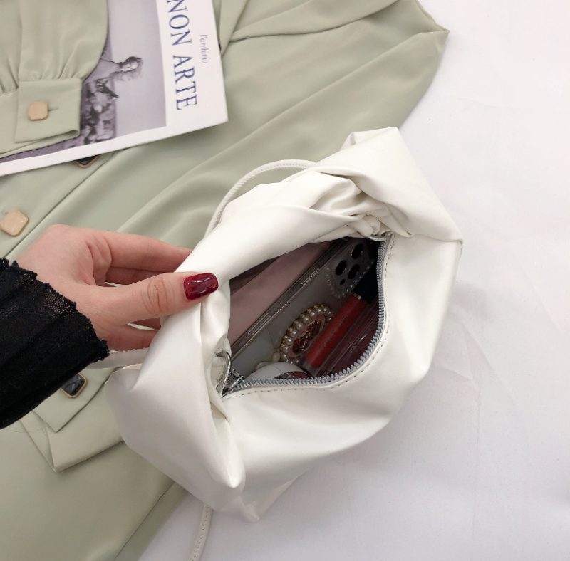 Valdes Small Crossbody-håndtaske I Læder Til Kvinder - Lilla