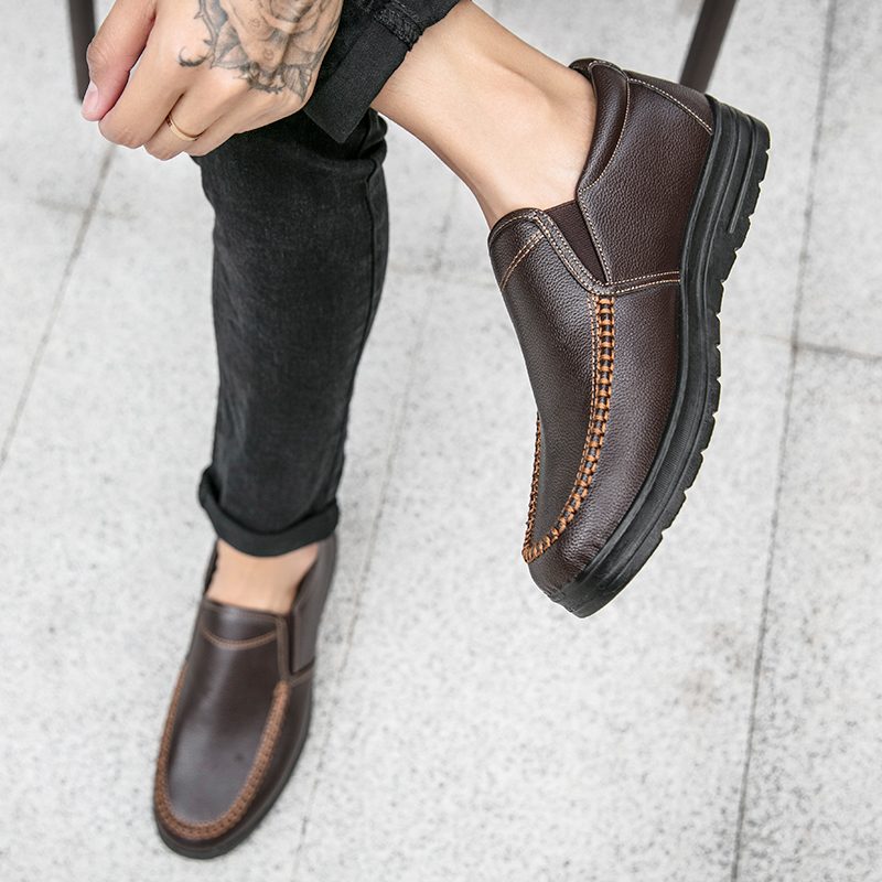 Valle Loafers Dress Sko Til Mænd - Sort
