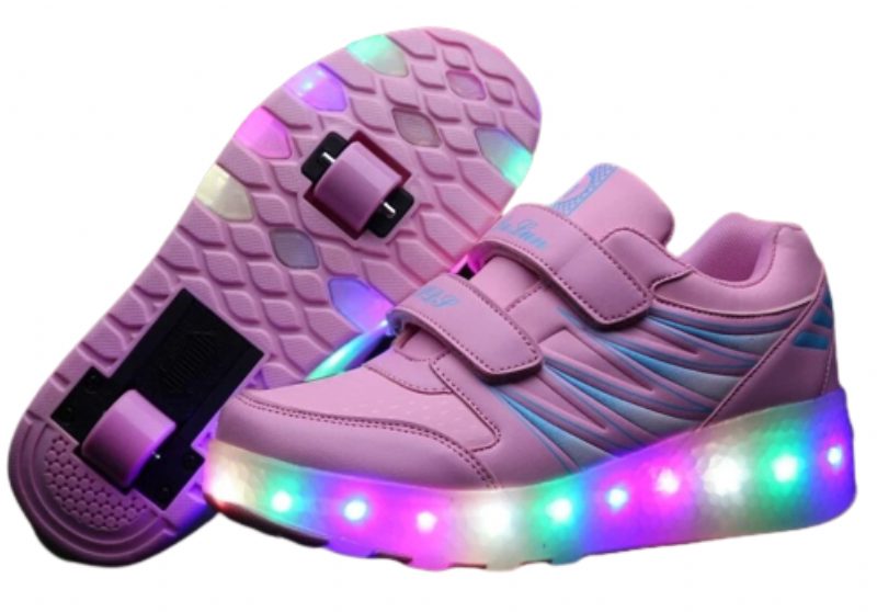 Vamchez Unisex Børnesneaker Med Lys - Pink