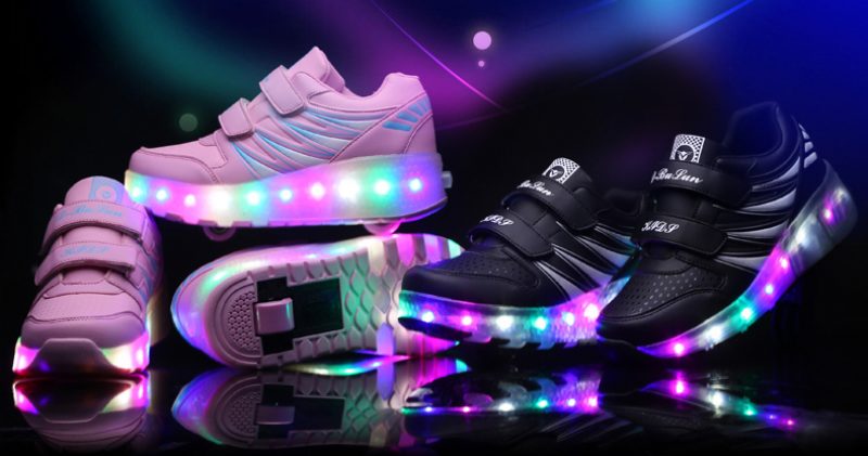 Vamchez Unisex Børnesneaker Med Lys - Pink