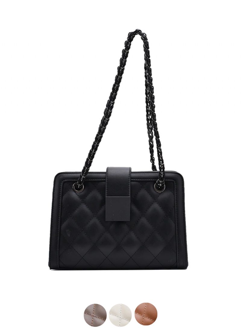Vangot Damehåndtaske Trendy Designer Chain Læder Tote