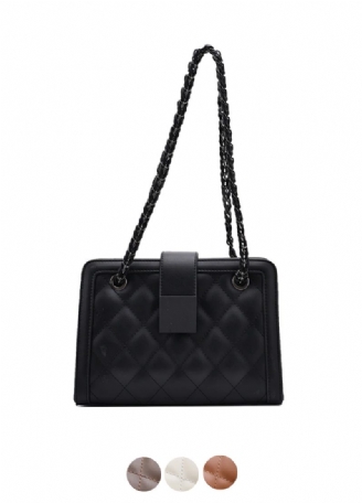 Vangot Damehåndtaske Trendy Designer Chain Læder Tote