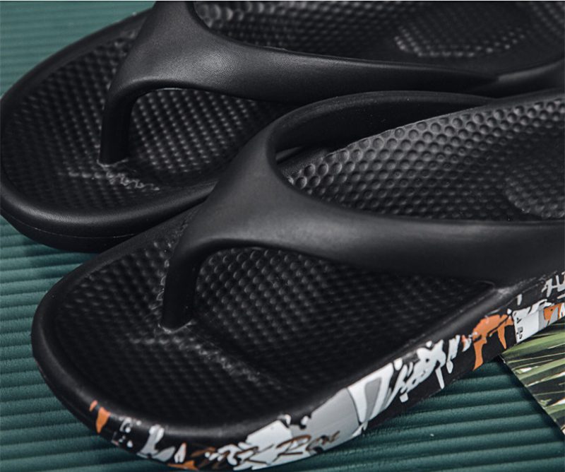 Vendy Mænds Afslappede Flip Flops - Sort