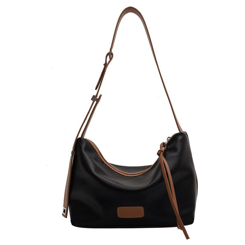 Vennus Designer Crossbody-håndtaske I Læder Til Kvinder - Sort