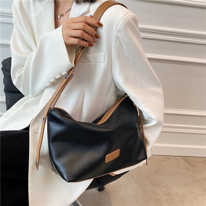 Vennus Designer Crossbody-håndtaske I Læder Til Kvinder - Sort