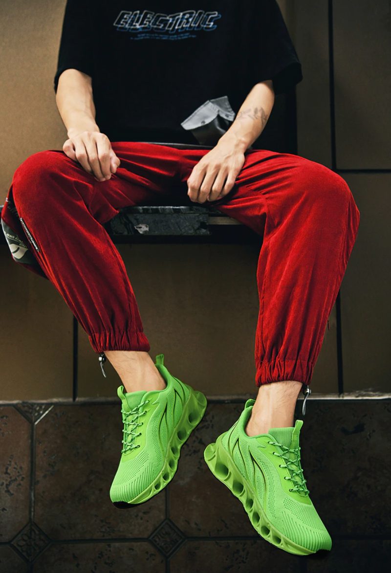 Verane Fashion Sneakers Til Mænd - Grøn
