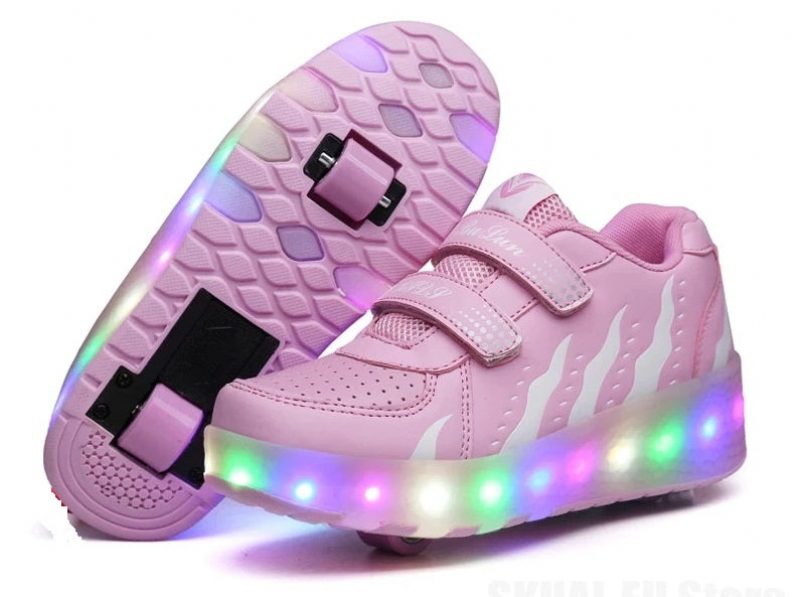 Verenice Rullesneaker Til Piger - Pink