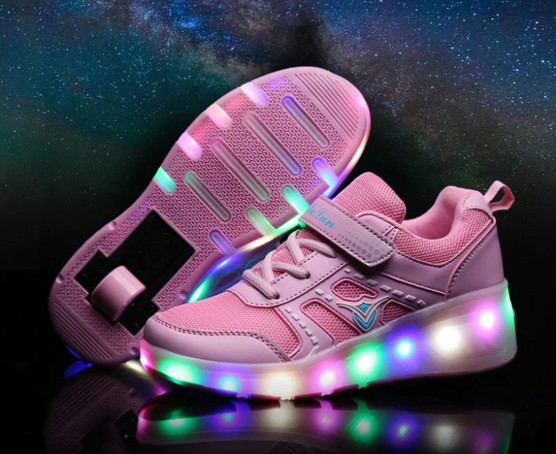 Verenice Rullesneaker Til Piger - Pink