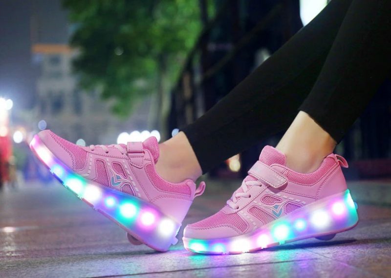 Verenice Rullesneaker Til Piger - Pink