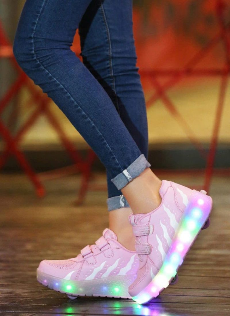 Verenice Rullesneaker Til Piger - Pink