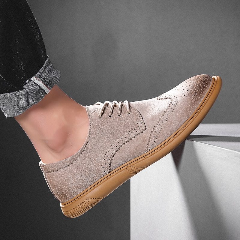 Veret Loafer Dress Sko Til Mænd - Oliven
