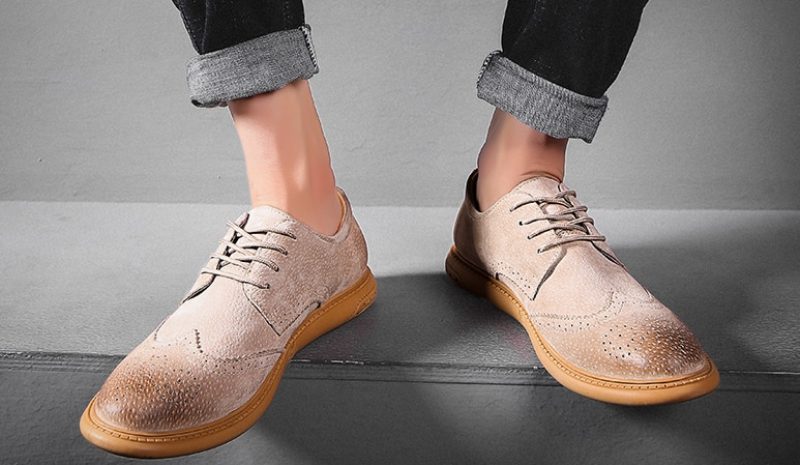 Veret Loafer Dress Sko Til Mænd - Oliven
