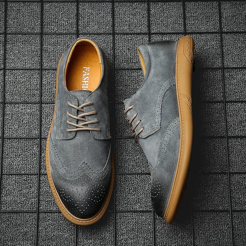 Veret Loafer Dress Sko Til Mænd - Oliven
