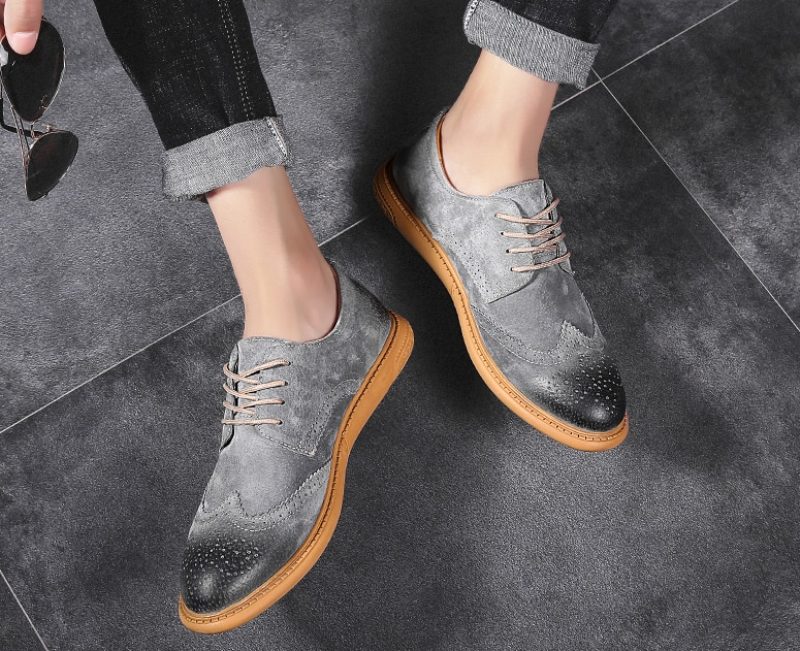 Veret Loafer Dress Sko Til Mænd - Oliven