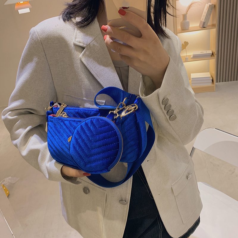 Vicenzo Small Velvet Crossbody-håndtaske Til Kvinder - Grøn