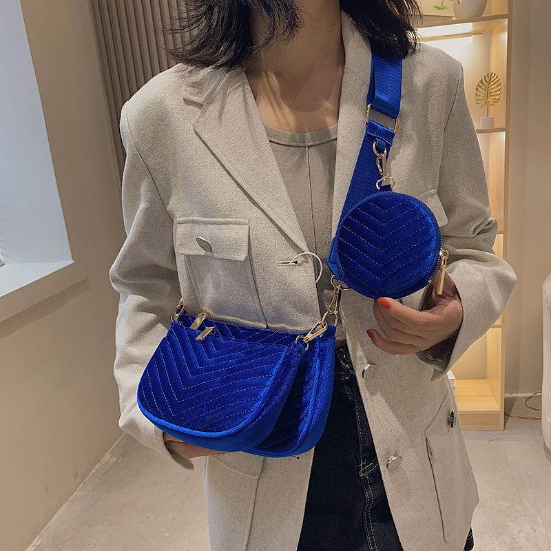 Vicenzo Small Velvet Crossbody-håndtaske Til Kvinder - Grøn
