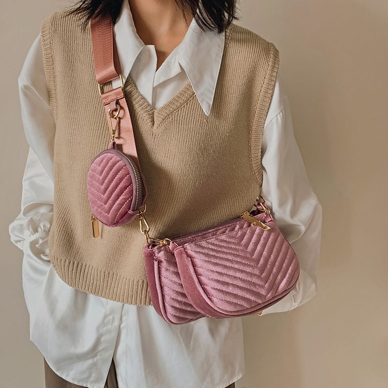 Vicenzo Small Velvet Crossbody-håndtaske Til Kvinder - Grøn