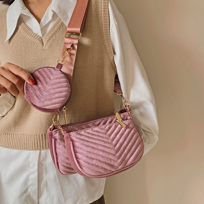 Vicenzo Small Velvet Crossbody-håndtaske Til Kvinder - Grøn