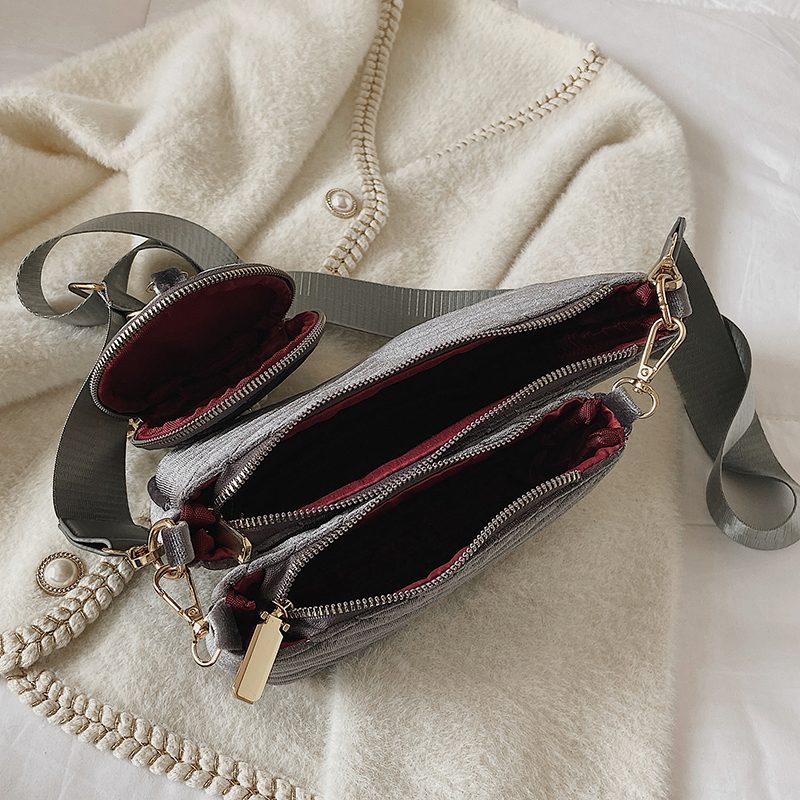 Vicenzo Small Velvet Crossbody-håndtaske Til Kvinder - Grøn