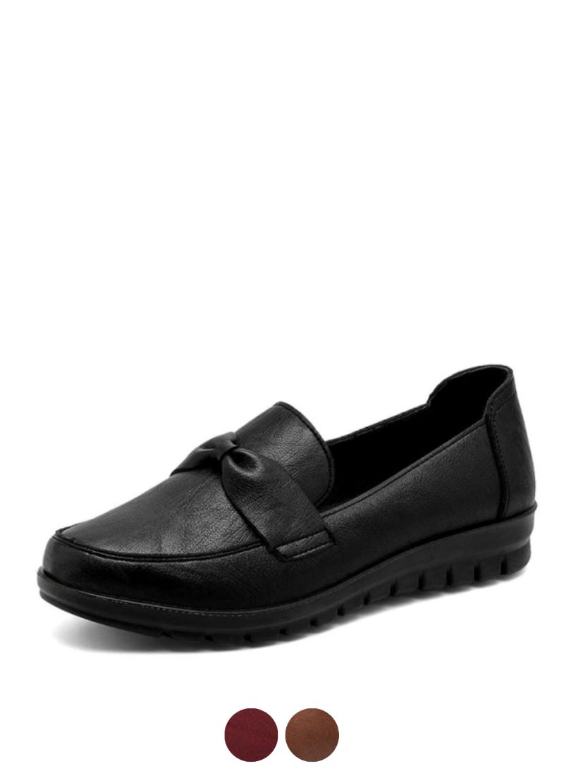 Victoria Retro Casual Loafer-sko I Læder Til Kvinder