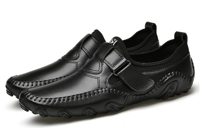 Villa Loafers Fritidssko Til Mænd - Sort