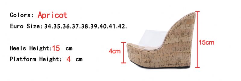 Vilma Wedges - Abrikos