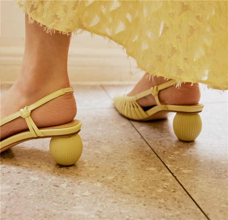 Virginia Sandal Til Kvinder - Gul