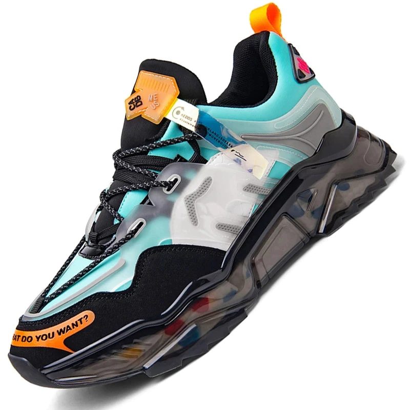 Wald Mode Sneakers Til Mænd - Blå