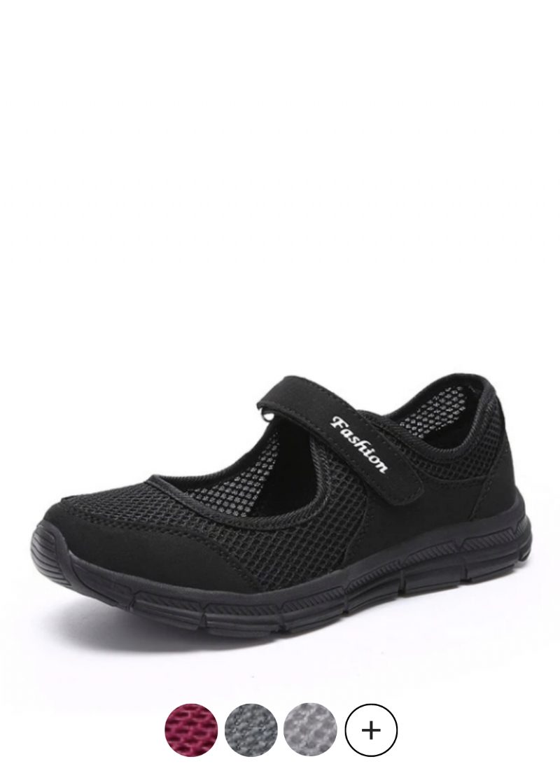 Walker Sorte Slip-on Sko Til Kvinder