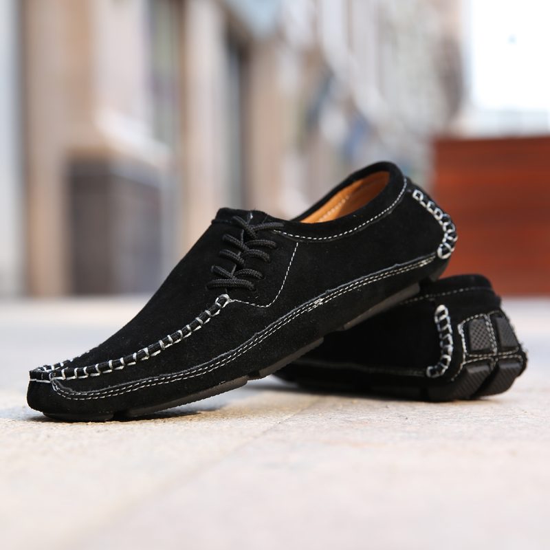 Walter Håndlavede Loafers Fritidssko Til Mænd - Blå