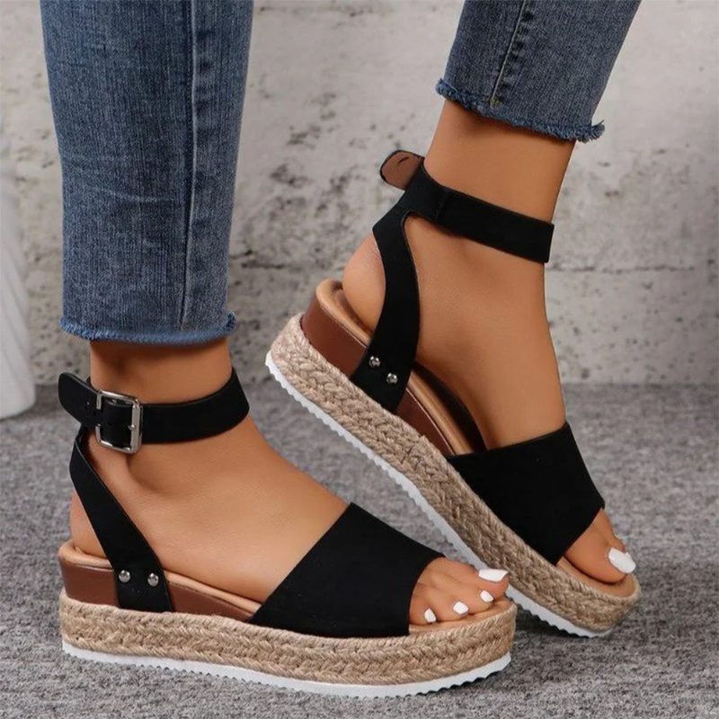 Wendy Platform Sandal Til Kvinder - Brun
