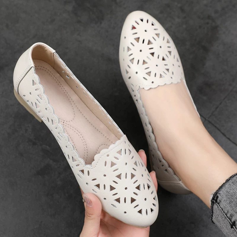 Wissal Dame Loafer Sko - Hvid