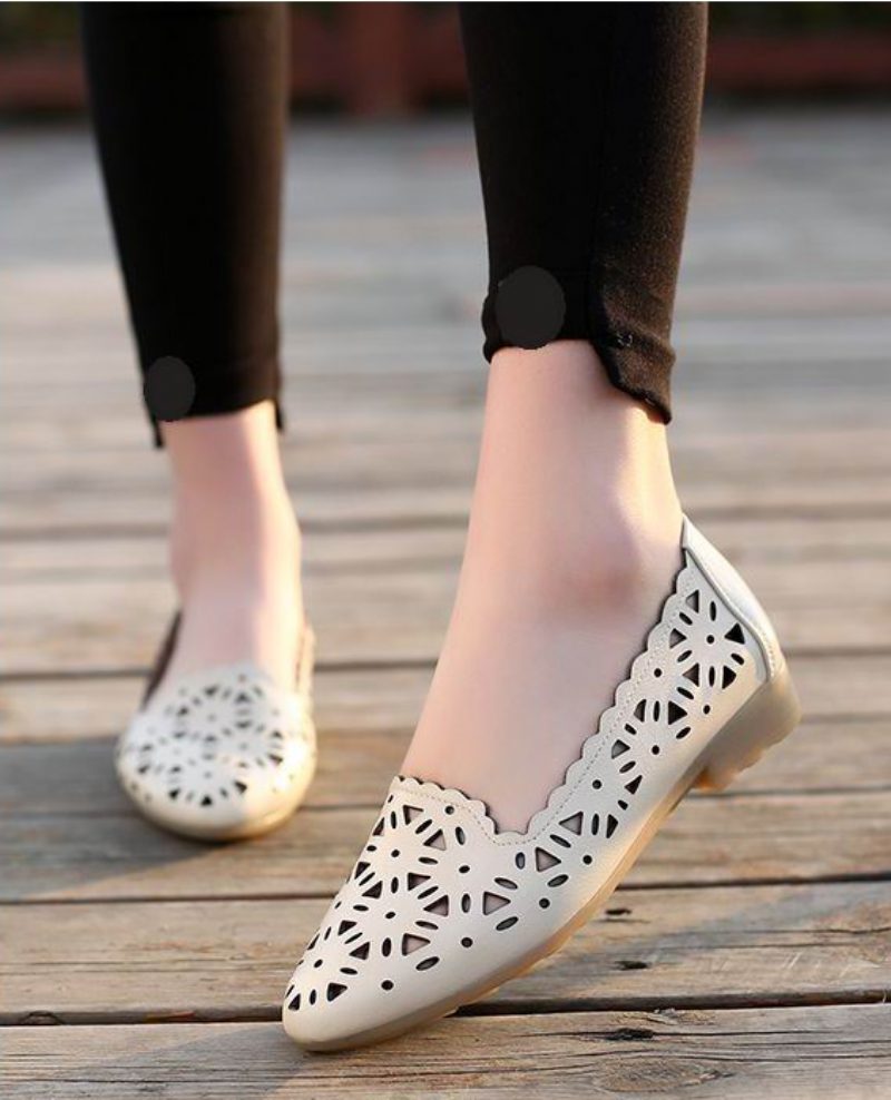 Wissal Dame Loafer Sko - Hvid