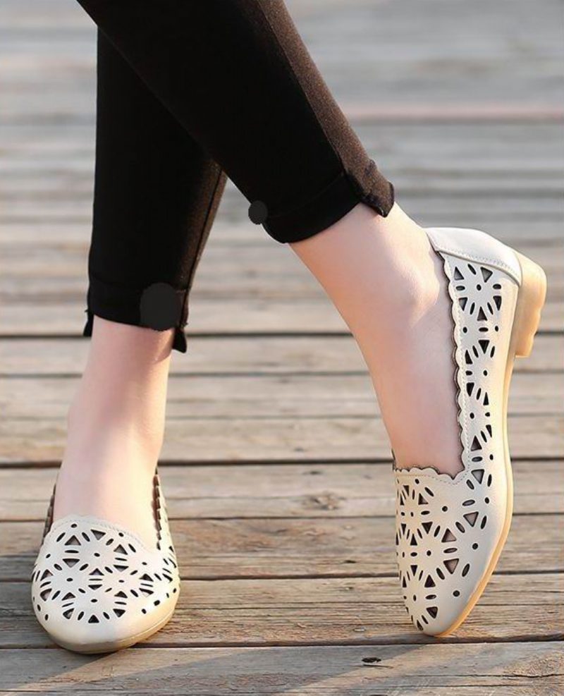 Wissal Dame Loafer Sko - Hvid