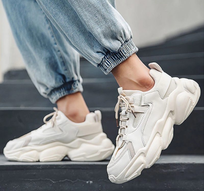 Yang Casual Sneakers Til Mænd - Hvid
