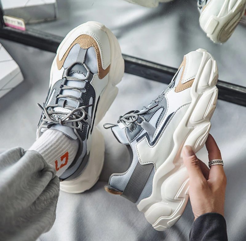 Yang Casual Sneakers Til Mænd - Hvid