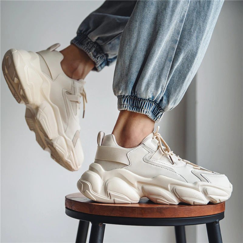 Yang Casual Sneakers Til Mænd - Hvid