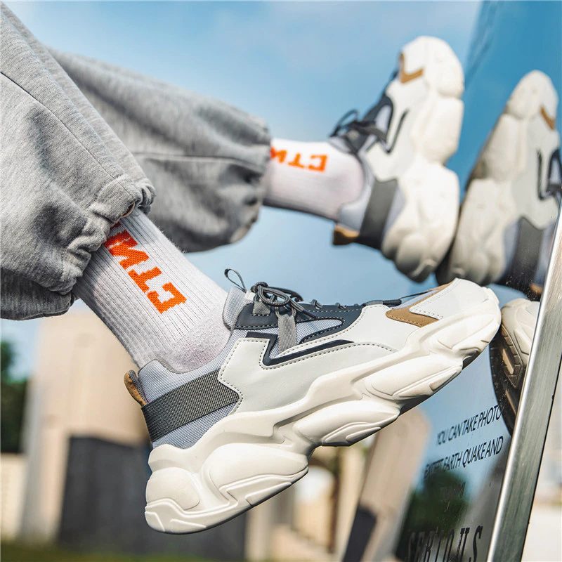 Yang Casual Sneakers Til Mænd - Hvid