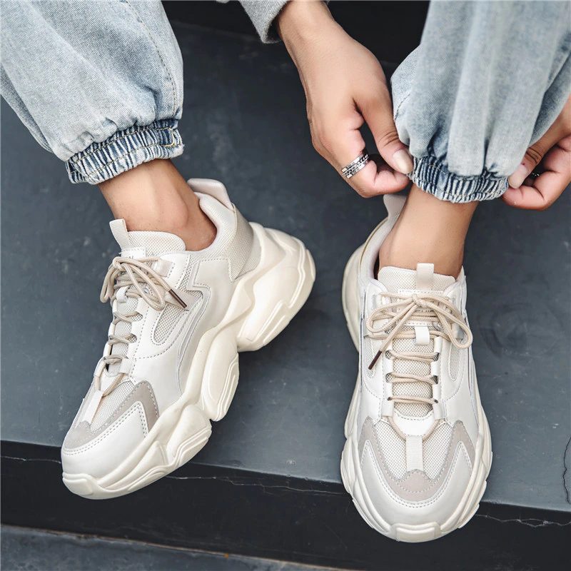 Yang Casual Sneakers Til Mænd - Hvid