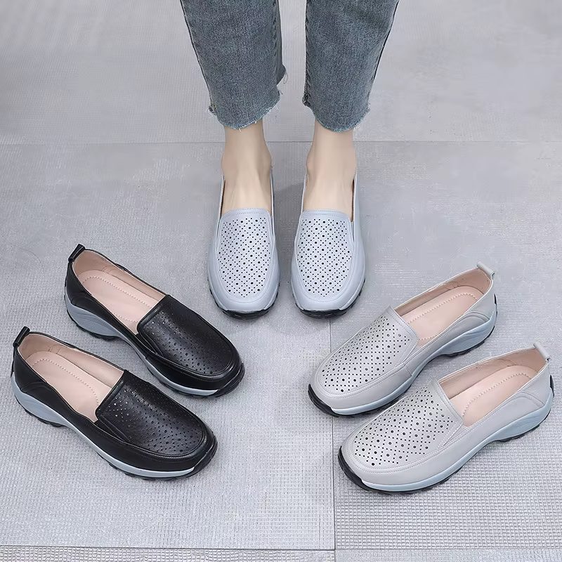 Yanny Light Loafers Til Kvinders Platform - Himmelblå