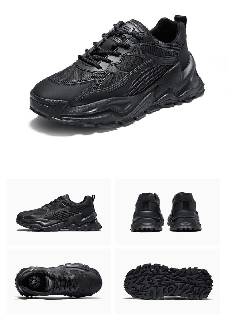 Yared Platform Sneakers Til Mænd - Sort