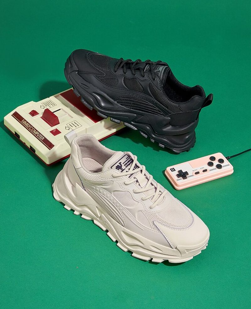 Yared Platform Sneakers Til Mænd - Sort