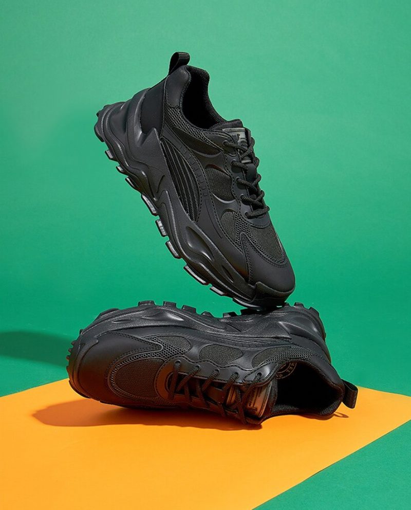 Yared Platform Sneakers Til Mænd - Sort