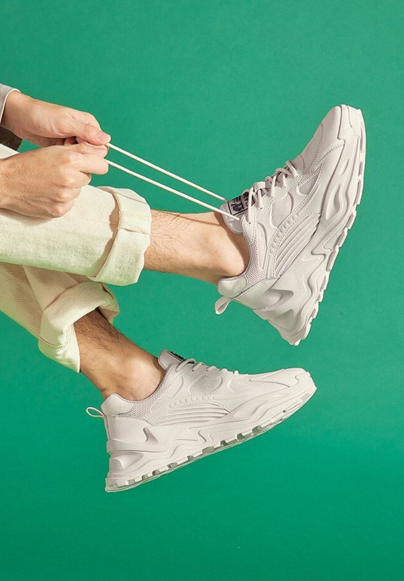 Yared Platform Sneakers Til Mænd - Sort