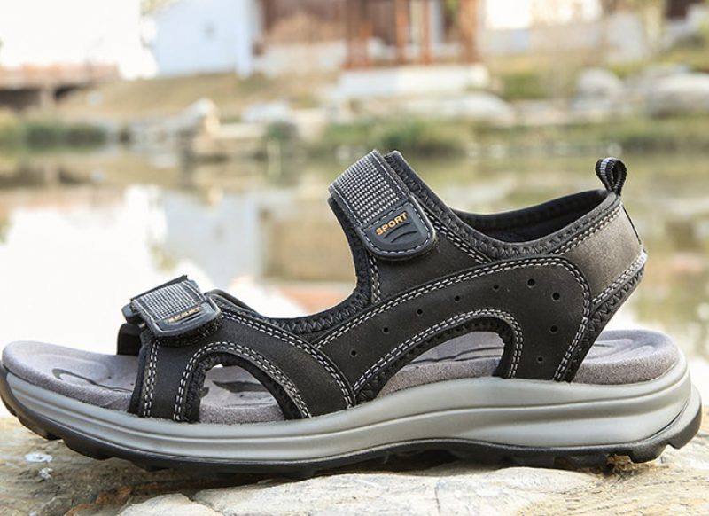 Yeiler Udendørs Sandal Til Mænd - Sort