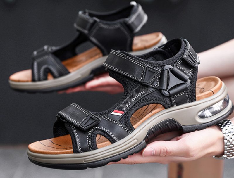 Yeimi Afslappet Sandal Til Mænd - Sort