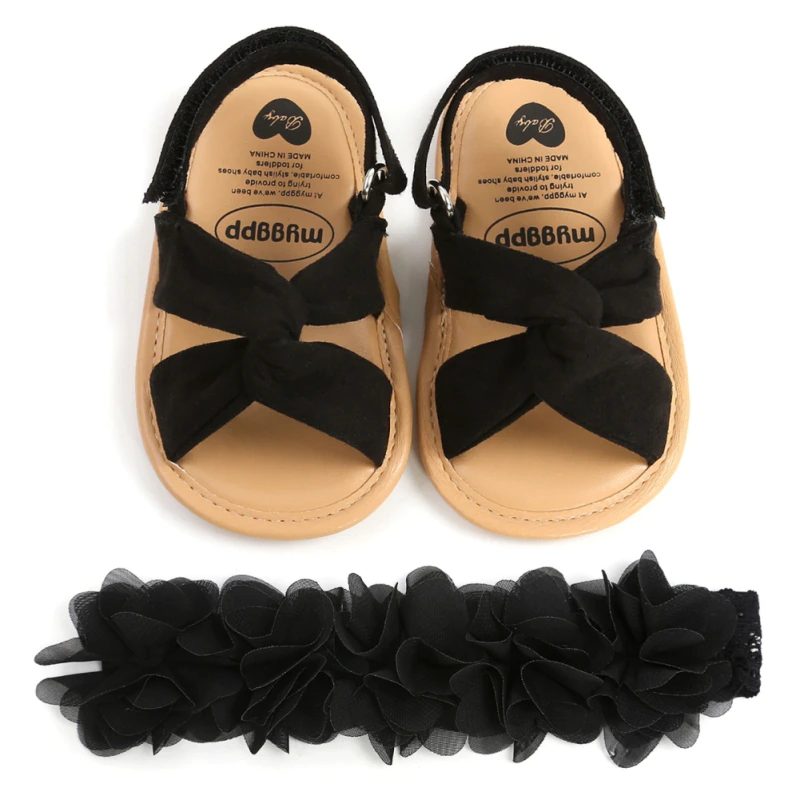 Yeli Babypigers Afslappede Sandal - Sort