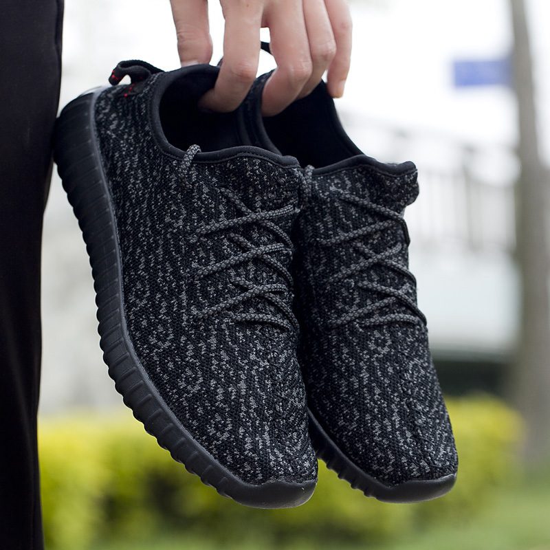 Yezy Åndbar Mesh-sneaker Til Mænd - Sort