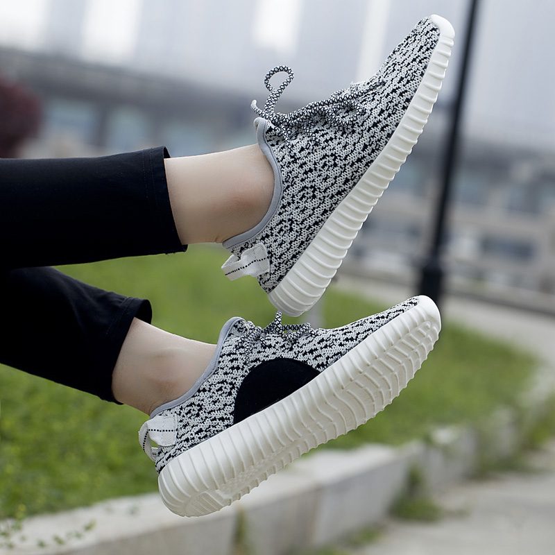 Yezy Åndbar Mesh-sneaker Til Mænd - Sort