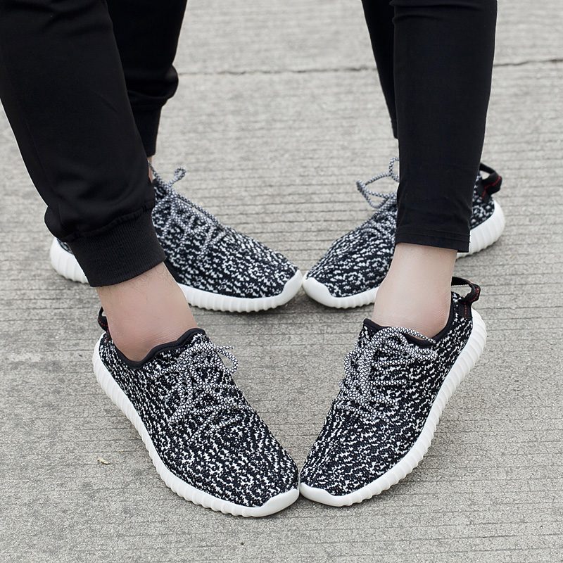 Yezy Åndbar Mesh-sneaker Til Mænd - Sort